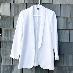 Topshop white blazer